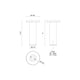 Lorna 8" (2" Dia.) LED Ceiling Mount