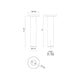 Lorna 12" (2" Dia.) LED Ceiling Mount