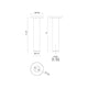 Lorna 12" (2" Dia.) LED Ceiling Mount