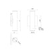 Lorna 9" (2" Dia.) LED Wall Sconce Up/Down Light