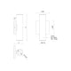 Lorna 9" (2" Dia.) LED Wall Sconce Up/Down Light