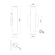 Lorna 12" (2" Dia.) LED Wall Sconce Up/Down Light