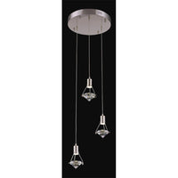 Rock Crystal 3-Light Pendant