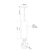 Lorna 12" (3" Dia.) LED Pendant