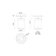 Lorna 6" (3" Dia.) LED Adjustable Ceiling Mount