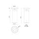 Lorna 9" (3" Dia.) LED Adjustable Ceiling Mount