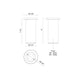 Lorna 8" (3" Dia.) LED Ceiling Mount