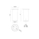 Lorna 8" (3" Dia.) LED Ceiling Mount