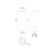 Lorna 12" (3" Dia.) LED Ceiling Mount