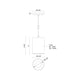 Lorna 6" (4" Dia.) LED Pendant
