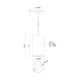 Lorna 8" (4" Dia.) LED Pendant
