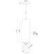 Lorna 13" (4" Dia.) LED Pendant
