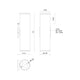 Lorna 16" (4" Dia.) LED Wall Sconce Up/Down Light
