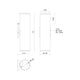 Lorna 16" (4" Dia.) LED Wall Sconce Up/Down Light
