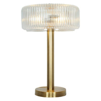Venetian 22.5"H Metal & Glass Table Lamp