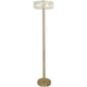 Venetian 60"H Metal & Glass Floor Lamp