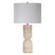 Amalfi 25"H Travertine Table Lamp
