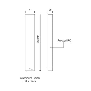 Kuzco - Loki LED Exterior Bollard - Lights Canada