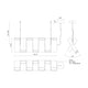 Domino 35" LED Linear Pendant