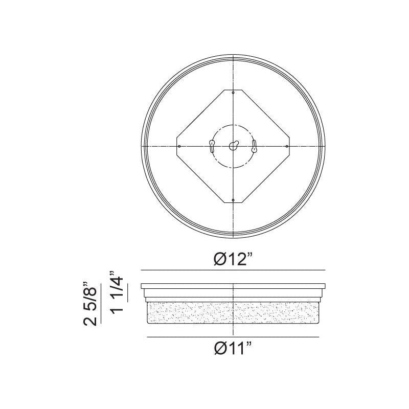 Circian 1-Light Flush Mount