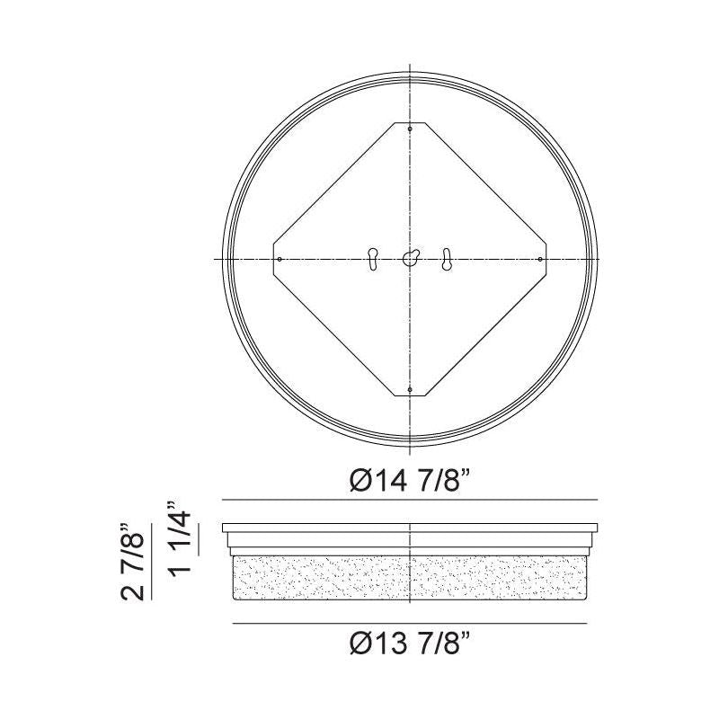 Circian 2-Light Flush Mount