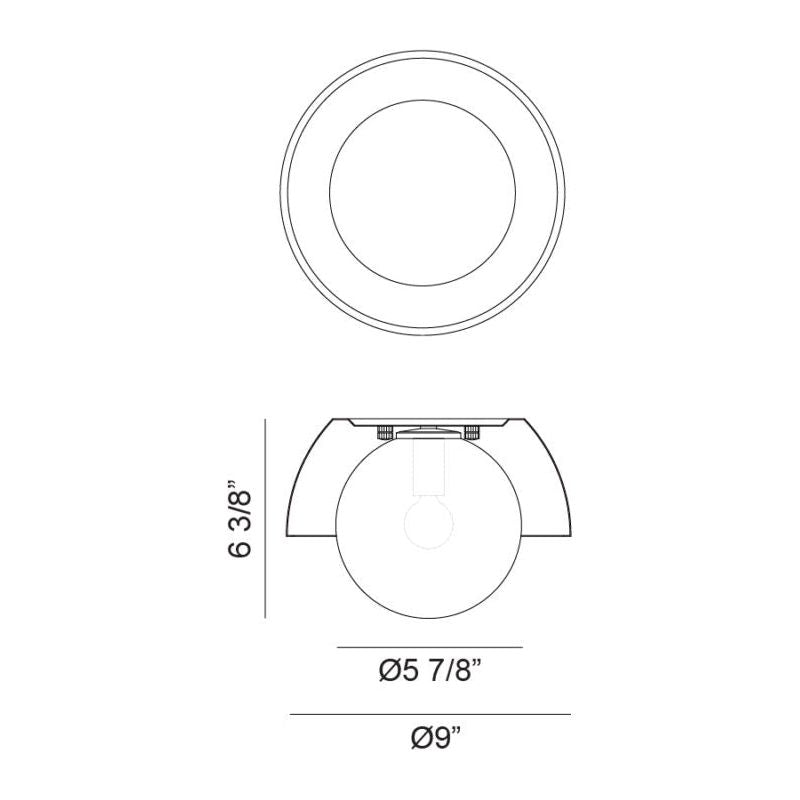 Watson 9" 1-Light Flush Mount