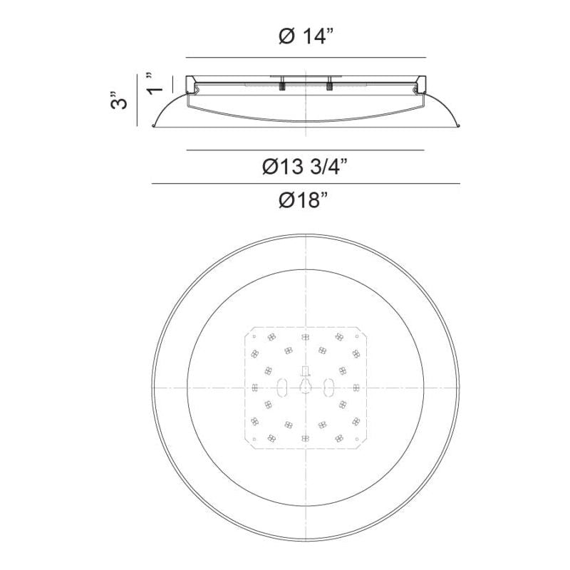 Finley 18" 1-Light Flush Mount