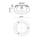 Caspian 1-Light Flush Mount