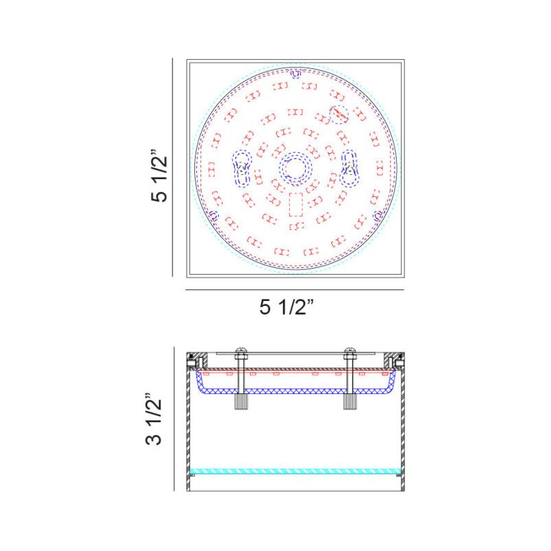 Caravon 1-Light Ceiling Mount