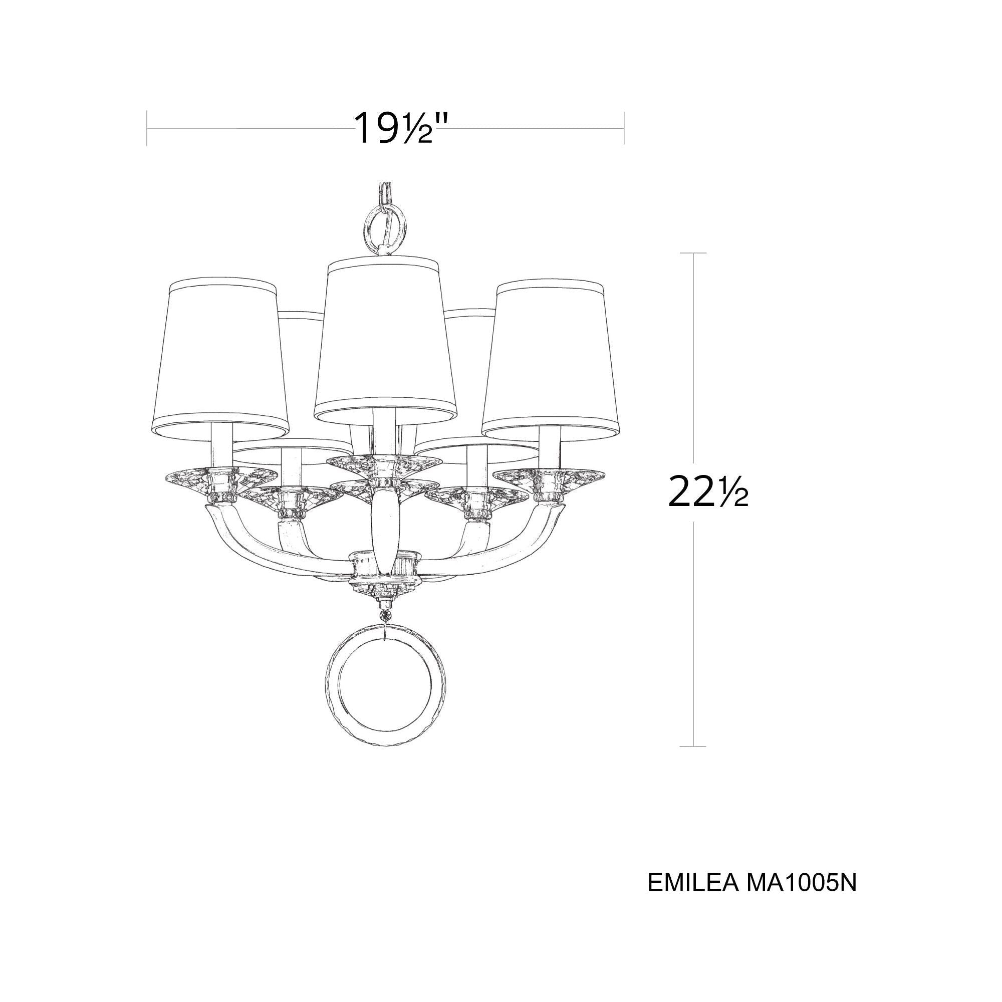 Emilea 5-Light Chandelier