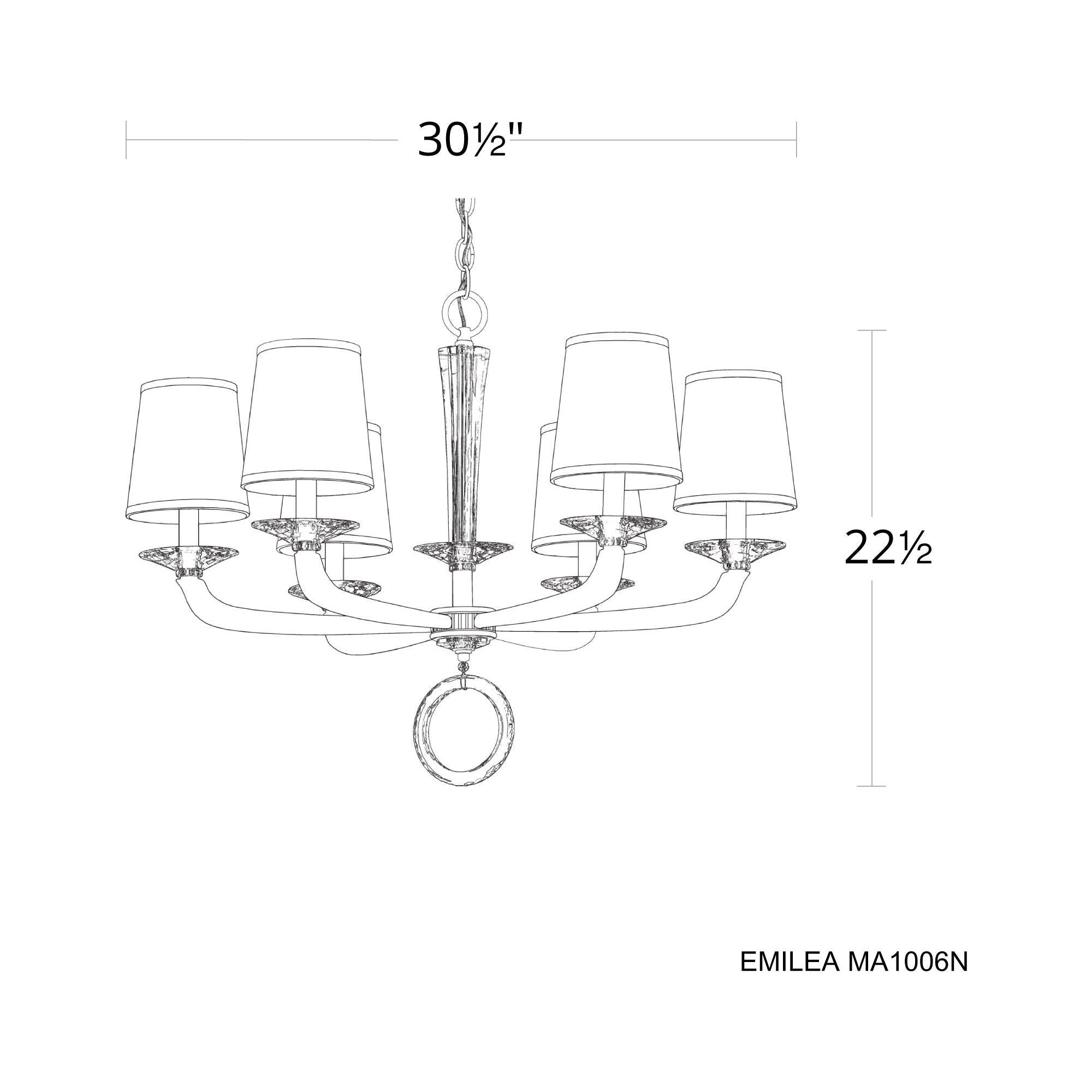 Emilea 6-Light Chandelier