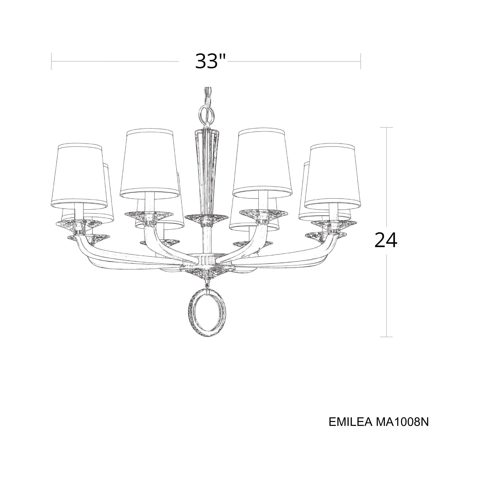 Emilea 8-Light Chandelier