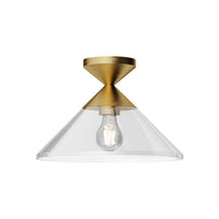 Mauer 12" 1-Light Semi Flush Mount