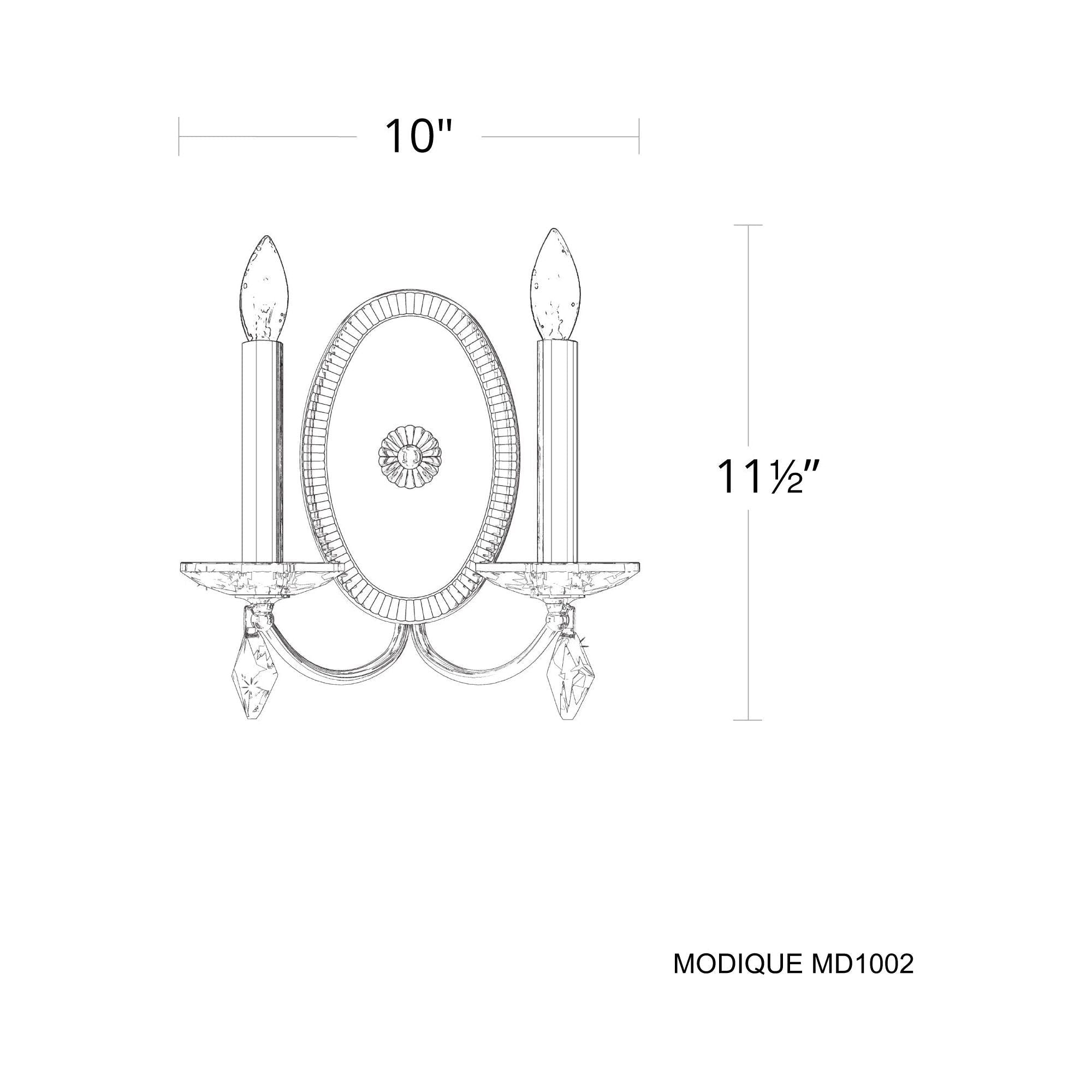 Modique 2-Light Wall Sconce