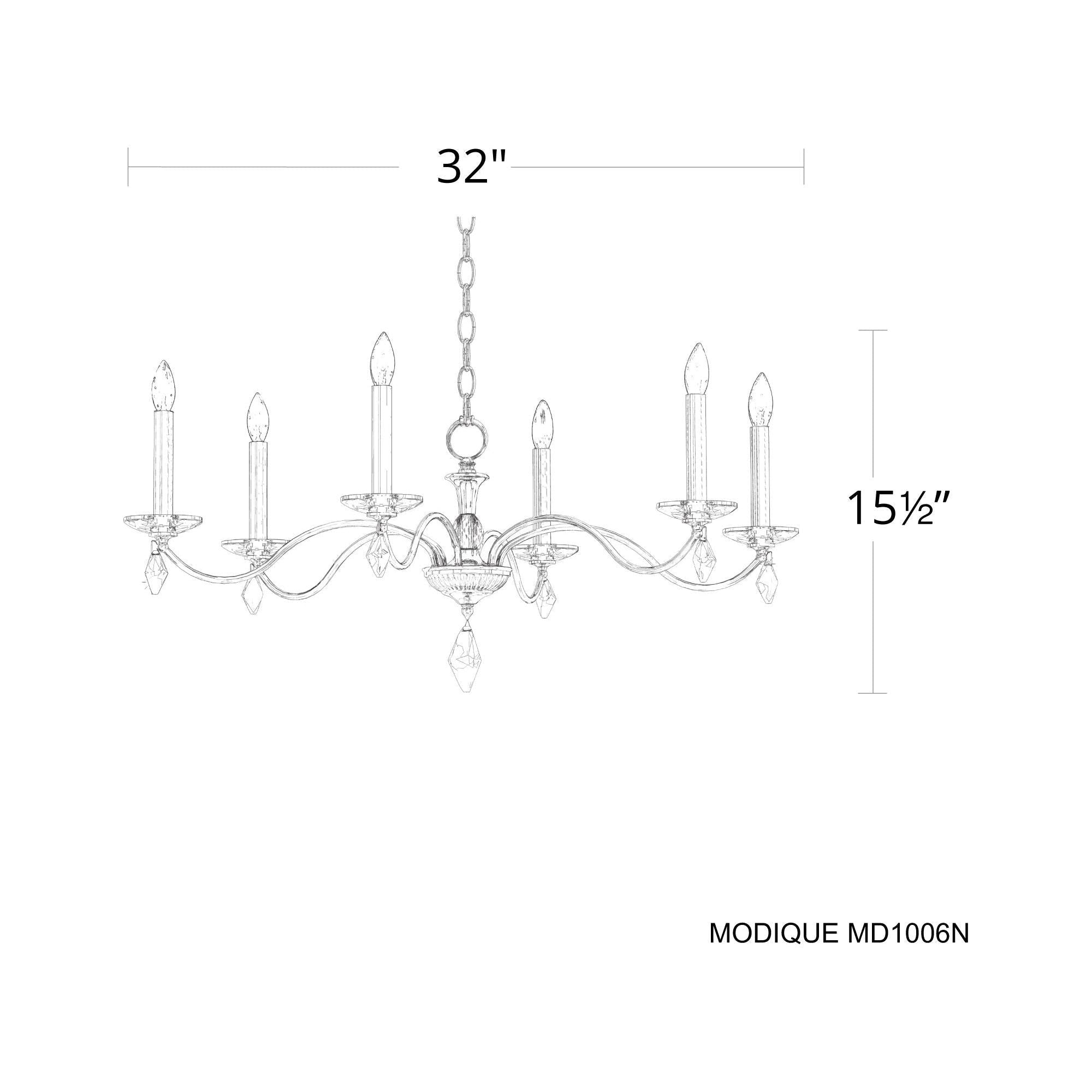 Modique 6-Light Chandelier