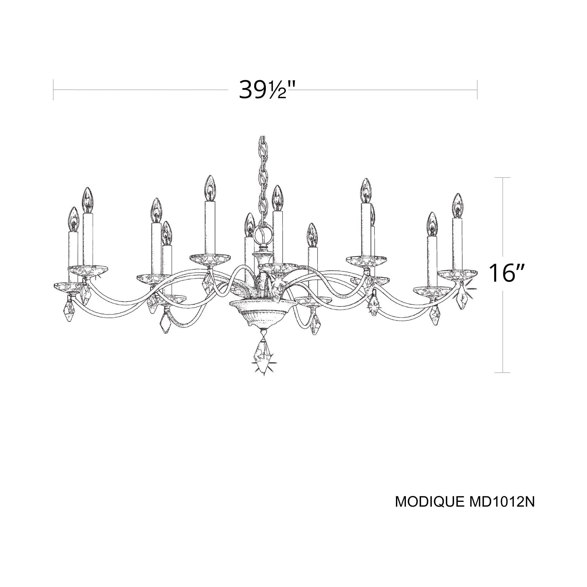 Modique 12-Light Chandelier