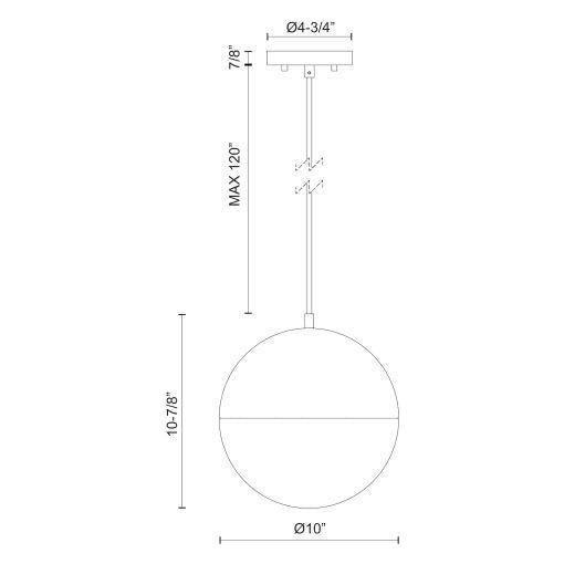 Monae 10" LED Pendant