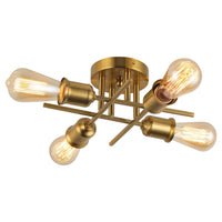 Nebraska 4-Light Semi-Flush Mount
