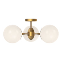Nouveau 26" 3-Light Semi Flush Mount