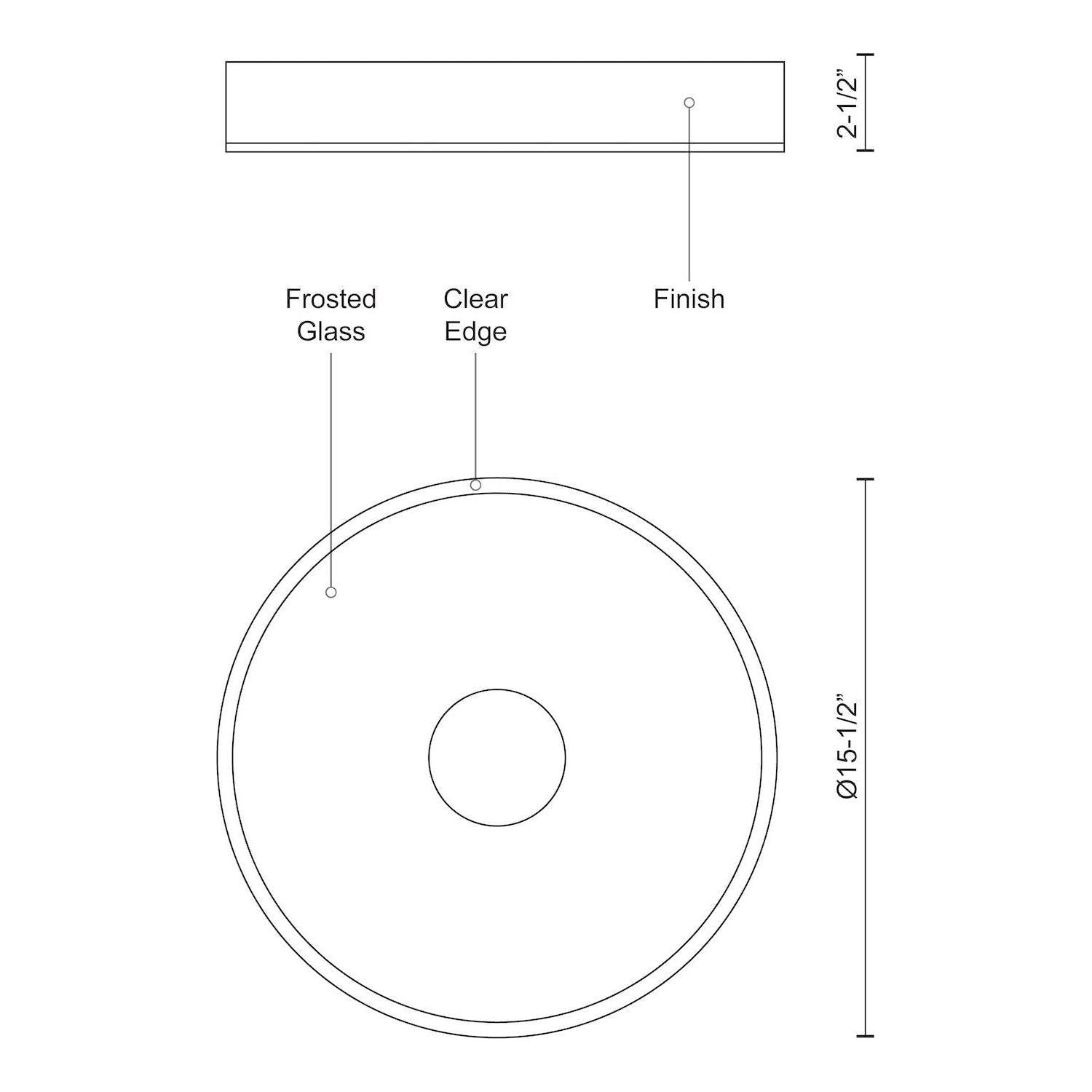 Parker 16" Flush Mount