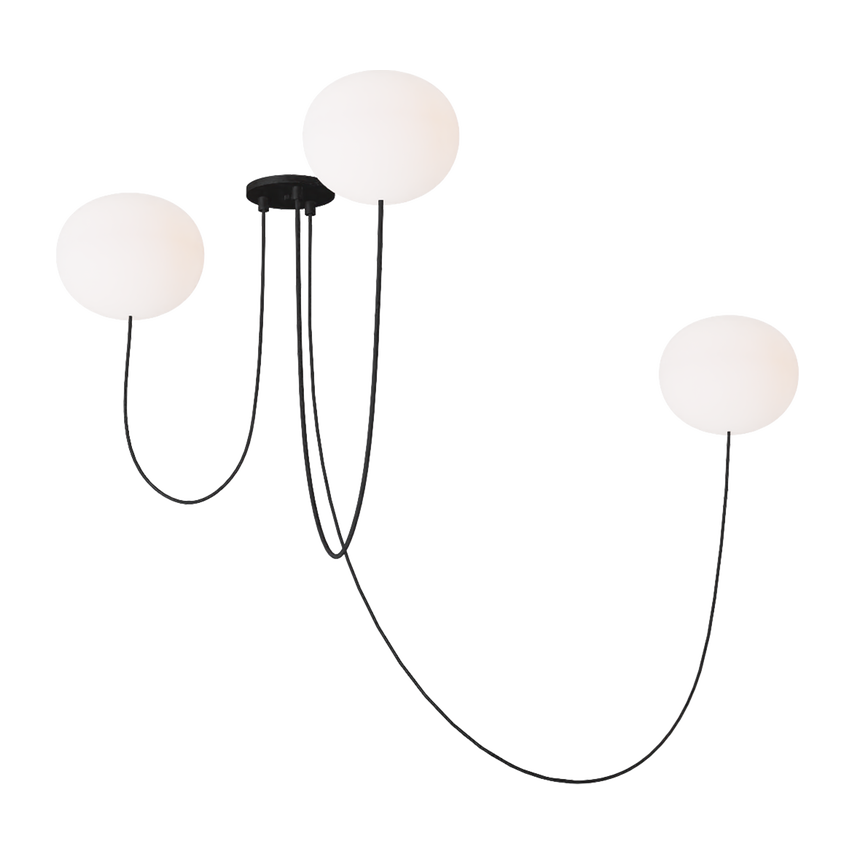 Helium Medium 3-Light Chandelier