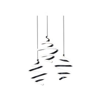 Whirl 3-Light Round LED Multi Pendant