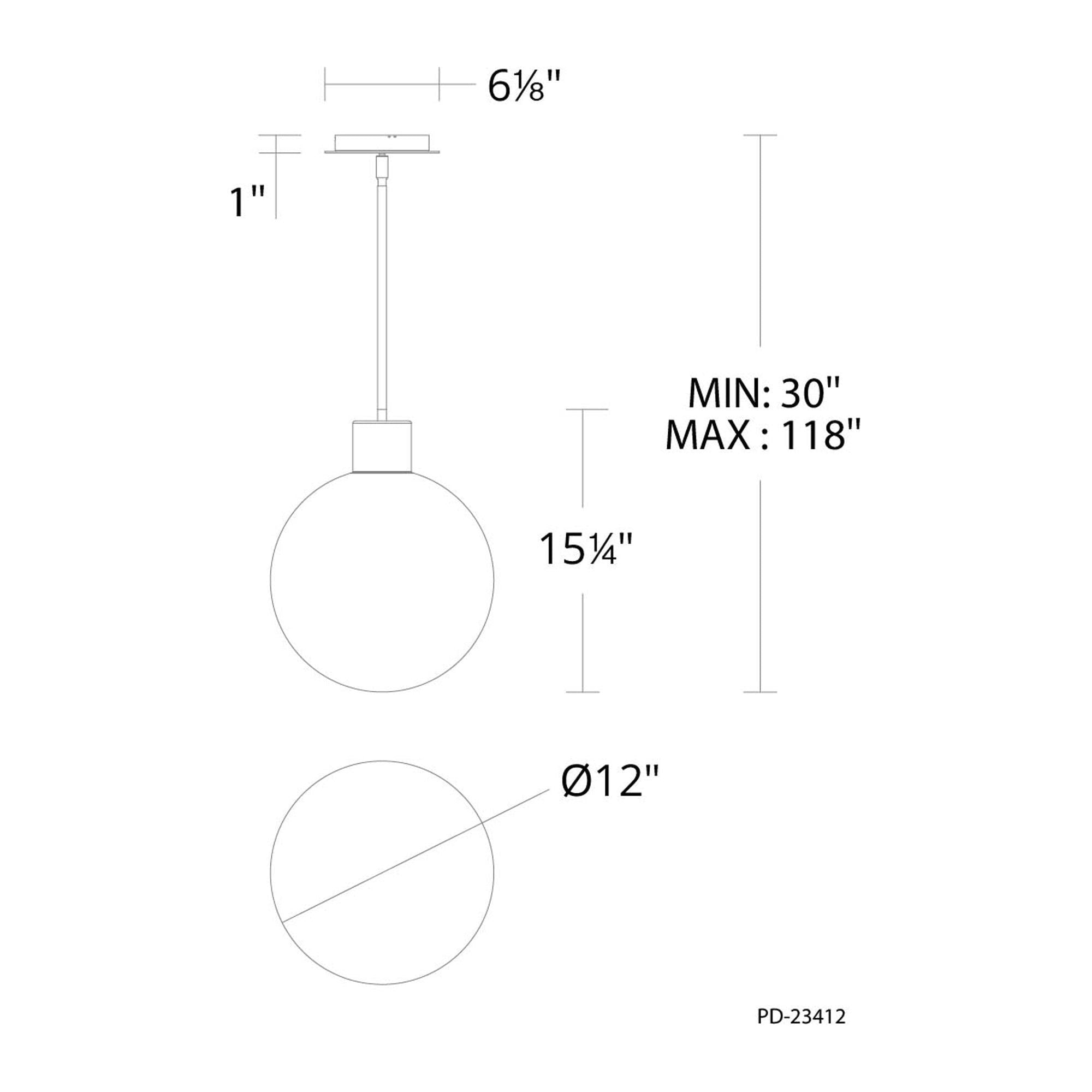 Gaze 12" LED Pendant