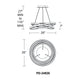 Veloce 26" LED Chandelier