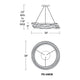 Veloce 38" LED Chandelier