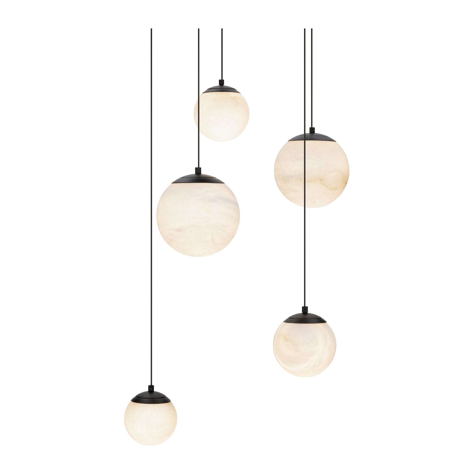 Pisces 5-Light 17" LED Round Multi Pendant