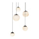 Pisces 5-Light 17" LED Round Multi Pendant