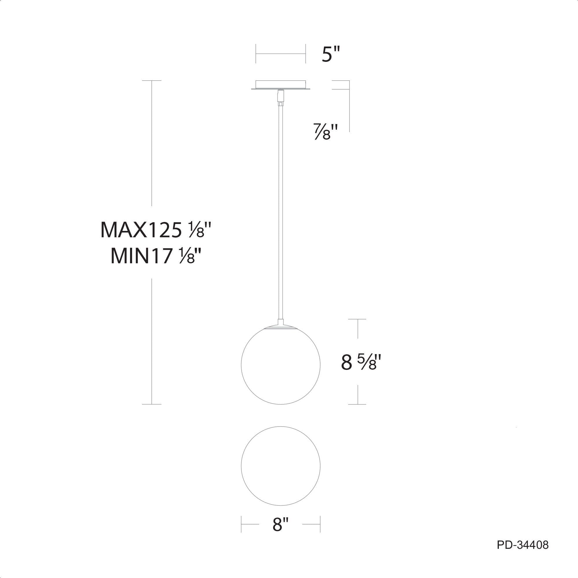 Pisces 8" LED Mini Pendant