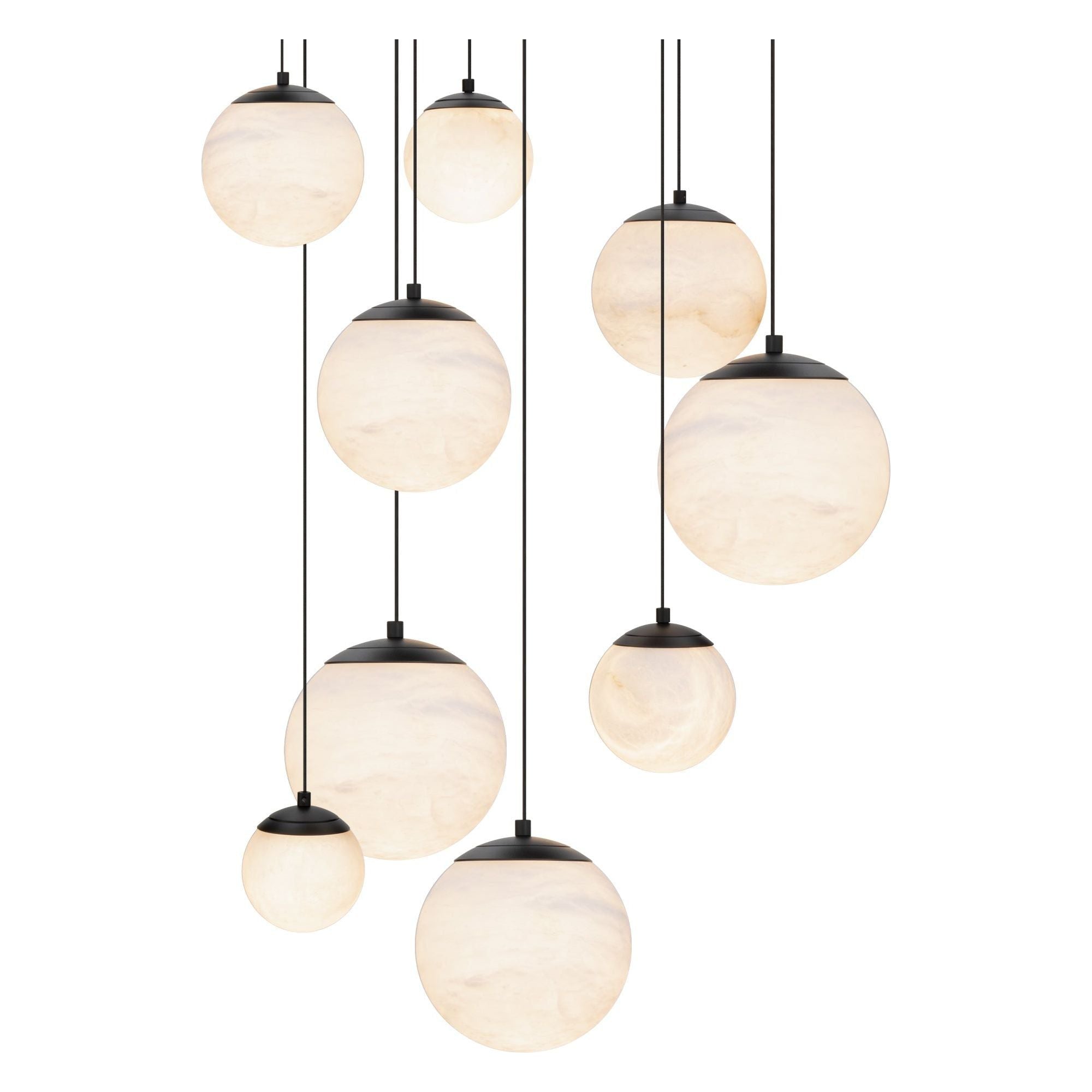 Pisces 9-Light 17" LED Round Multi Pendant