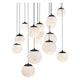 Pisces 15-Light 23" LED Round Multi Pendant